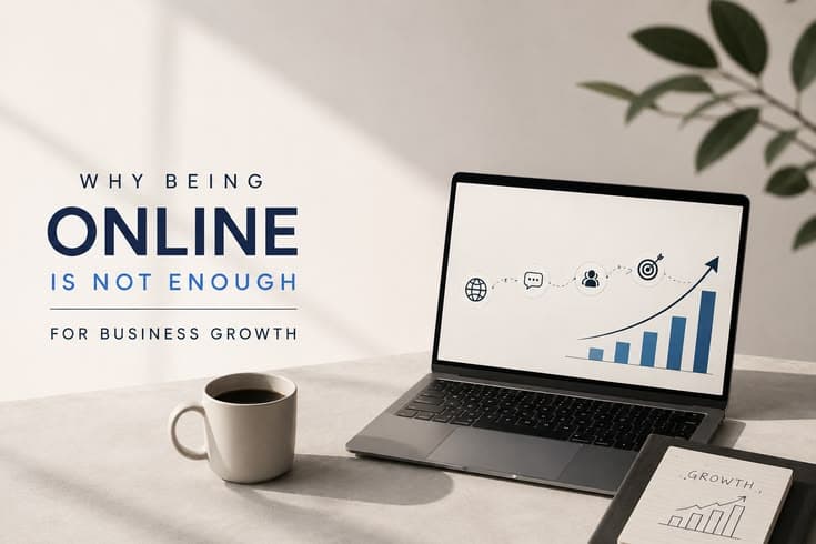 Why Being Online Is Not Enough for Business Growth?